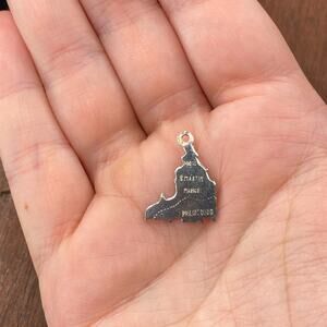 Vintage Goldfinger 925 Sterling Silver Philipsburg Sint Maarten Pendant Charm